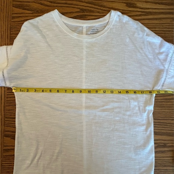 Malibu Tee by Banana Republic White Tee with Eyelet Design on Short Sleeves - Picture 7 of 7